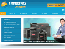 Tablet Screenshot of emergencyacrepair.com